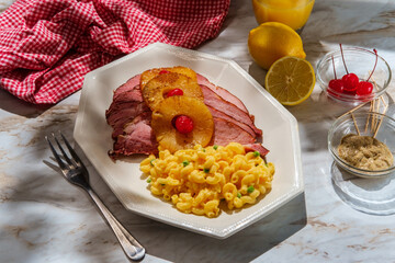 Roasted Ham Mac and Cheese
