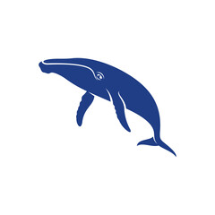 Whale design vector, Creative Whale illustration template