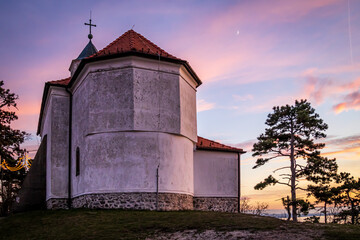 Saint Michael Chapel (Szent Mihaly-Kapolna) at Lake Balaton, in Vonyarcvashegy, Hungary