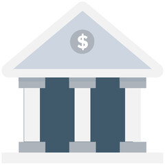 
Bank Flat Vector Icon
