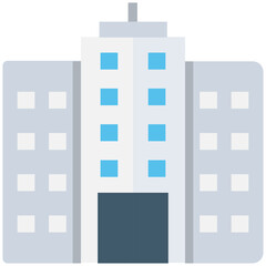 
Hotel Flat Vector Icon 

