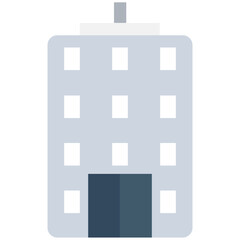 
Hotel Flat Vector Icon 
