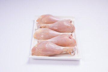 Raw chicken drum stick