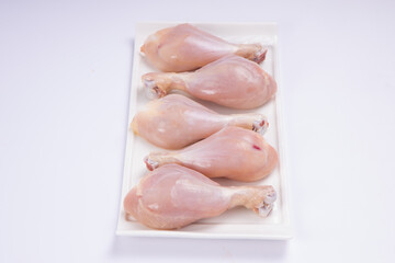 Raw chicken drum stick