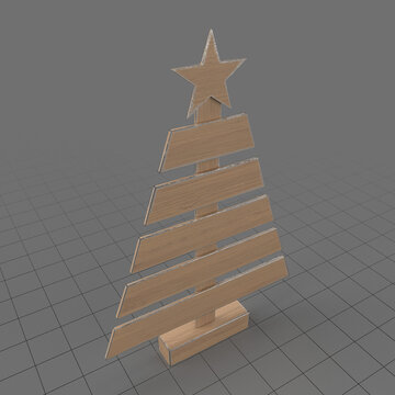 Wooden Christmas tree