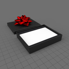 Gift card in box