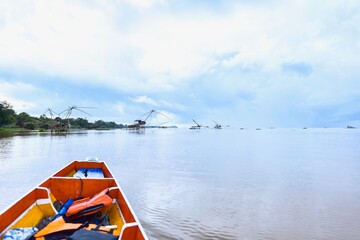 Yor Yak or Giant Traditional Fishing Nets in Phatthalung Province