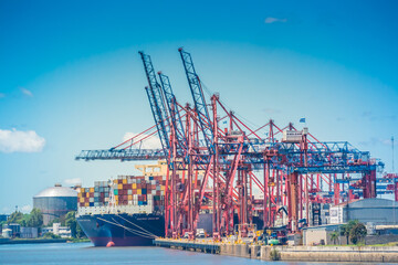 Naklejka premium Port of Buenos Aires, Argentina
