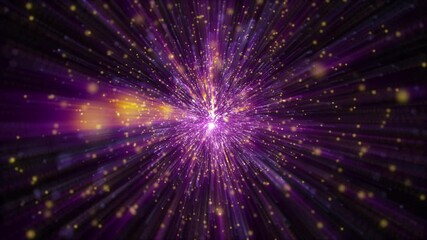 Flying Through Particles Star field in a Seamless Loop