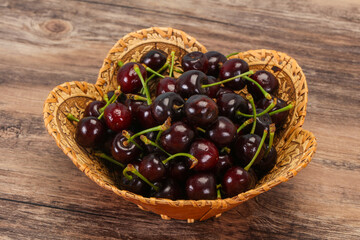 Ripe sweet tasty cherry  berry
