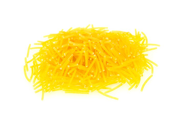 Dry raw vermicelli Italian pasta