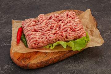 Raw Minced pork meat for cooking