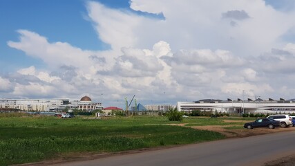 Fototapeta na wymiar A vision of Kazahstan (Nursultan, former Astana, capital city)