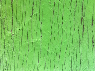 green paint on wood