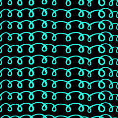 Seamless scribble line pattern. Wavy parallel lines background. Hand drawn abstract wallpaper for your design. EPS 8