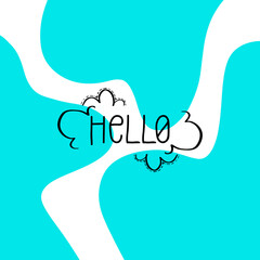 Abstract modern background. Hello vector wallpaper. Graphic illustration for your design, covers and art projects. EPS 8