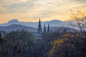View of Edinburgh at Dusk
