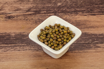 Vegetarian cuisine - dry green lentil