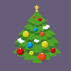 abstract christmas tree