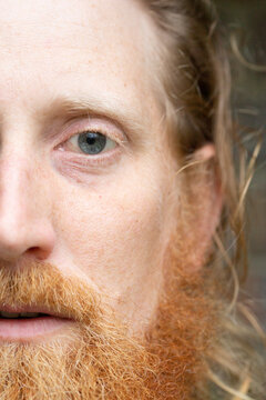 close up of man's face