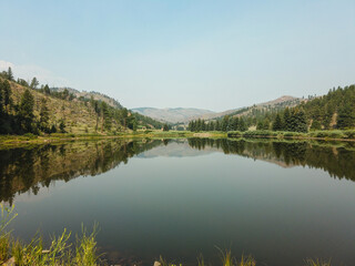 Grand Lake In The Rocky Mountain Foothills