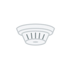 Smoke detector icon. Clipart image isolated on white background.