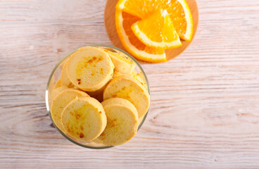 Orange and polenta cookies