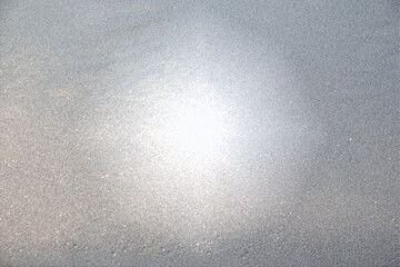 Sunlight through the window with mosaic effect. Silver Futuristic background