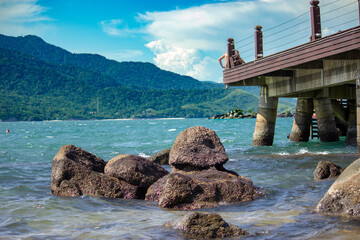pier on the coast of the sea