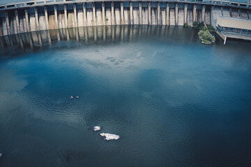 Dnieper hydroelectric power station in Zaporozhye