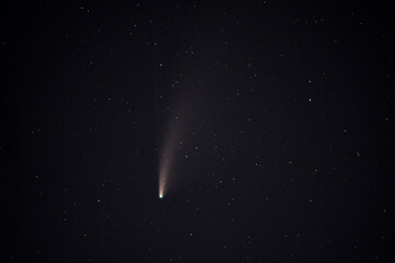 Comet c/2020 F3 Neowise in the middle of summer night of 2020