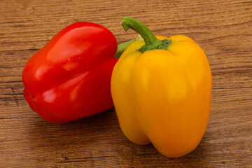 Ripe sweet Bulgarian bell pepper