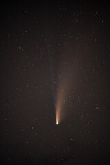 Comet c/2020 F3 Neowise in the middle of summer night of 2020