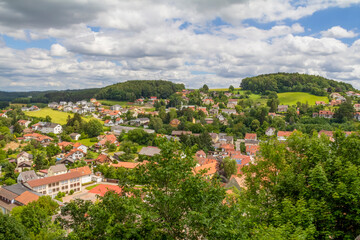 Obraz premium sunny Bavarian Forest scenery