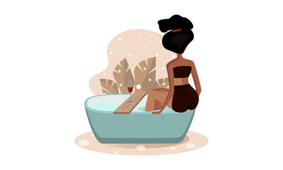 Woman in the bathroom