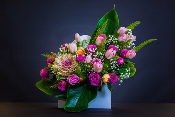 Beautiful multicolor flower decoration