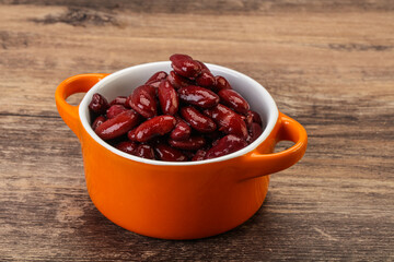 Canned red Kidney in the bowl