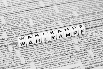 Obraz premium Wahlkampf