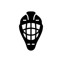 Fototapeta na wymiar Goalie helmet vector glyph icon. Winter sign