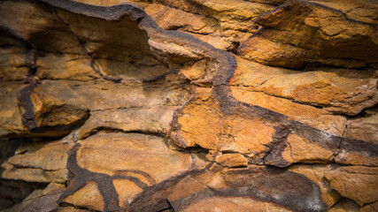 texture of yellow sandstone