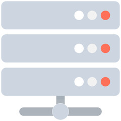 Obraz premium Server Flat Vector Icon