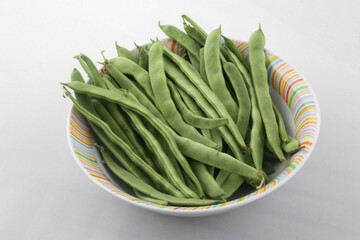 raw green beans as vegan food