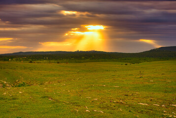 The Urbasa and Andia natural park in Navarra