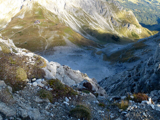 Fiderepass hut, Mindelheim via ferrata, Allgau, Germany