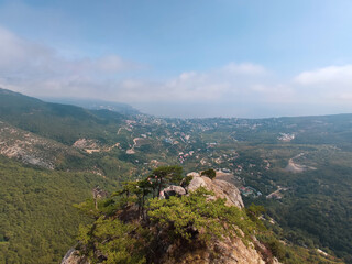 Fototapeta na wymiar Stavri Qaya Rock, Yalta, Crimea
