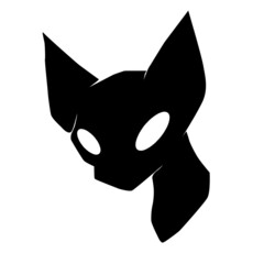 black cat head