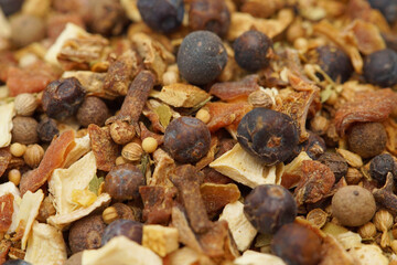 Spices and herbs for Sauerbraten