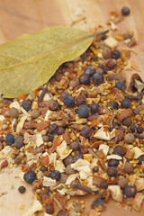 Spices and herbs for Sauerbraten