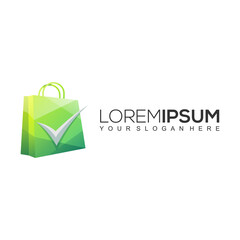 Shopping Bag Logo Design Template