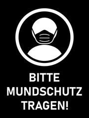 Bitte Mundschutz Tragen (
